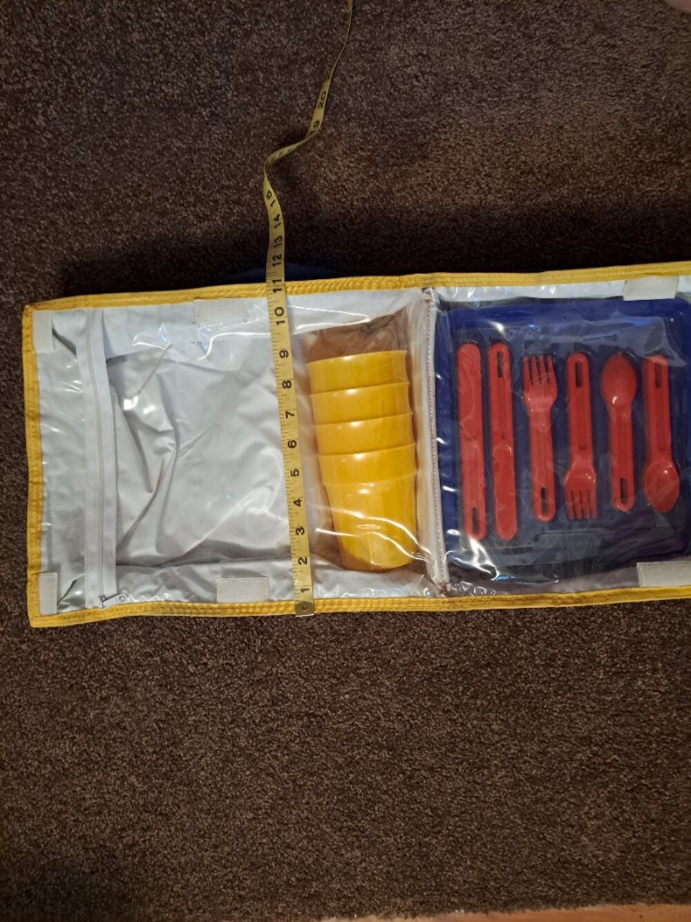 Vintage Retro Sungear Collection Kalor 80's Colorblock Unopened Picnic Set - Picture 8 of 14